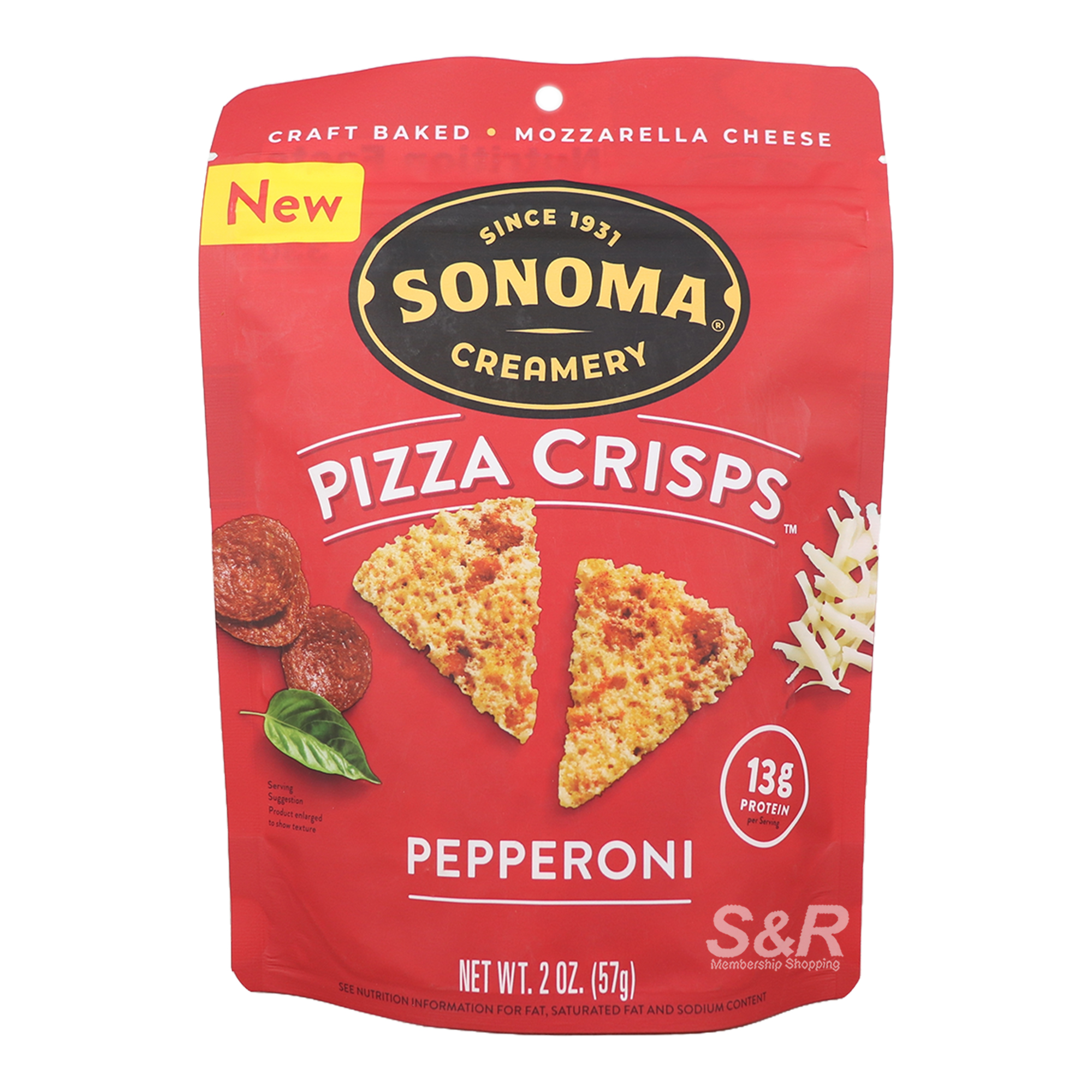 Sonoma Pepperoni Pizza Crisps 57g